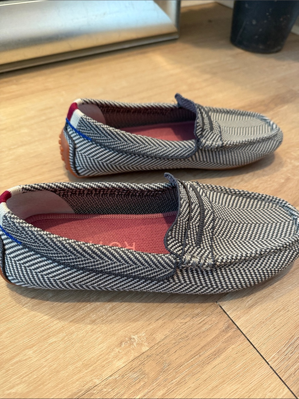 Rothy's - The Driver Herringbone Loafers - Iron Gray - Size 7 - Picture 8 of 12
